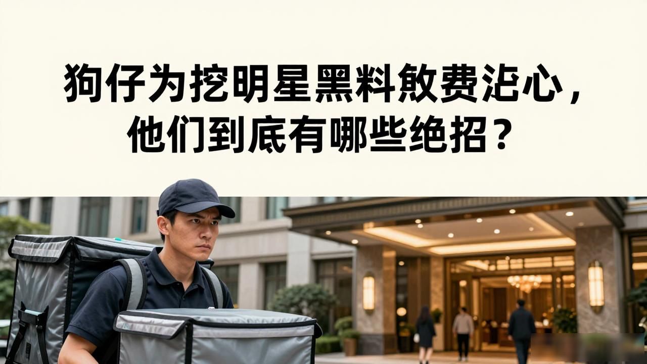 狗仔为挖明星黑料煞费苦心，他们到底有哪些绝招？